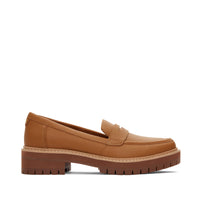 Cara Loafer Tan Leather - Side View