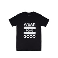 Wear Good Stacked Short Sleeve Crew Tee Black Stacked - Front View