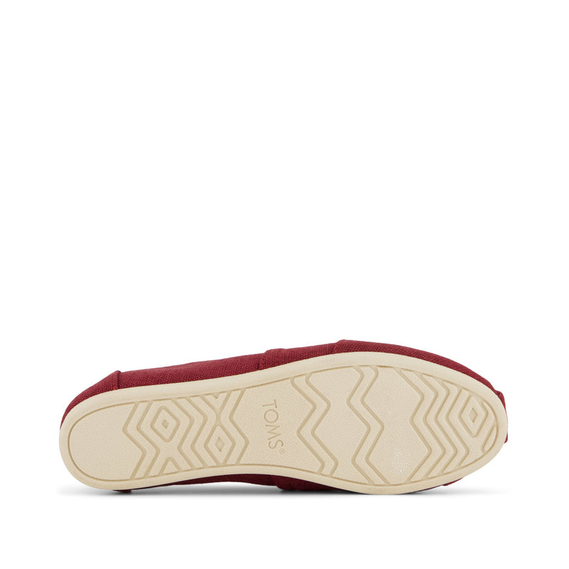 Alpargata Classic Ruby Heritage Canvas - Bottom Sole View